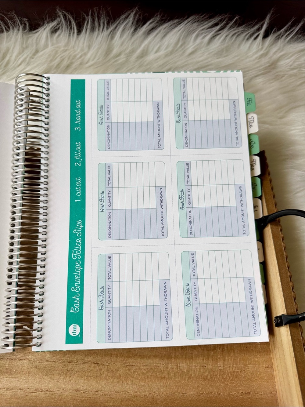 The Budget Mom Budget By Paycheck Workbook Spiral Planner With Stickers - Picture 8 of 13